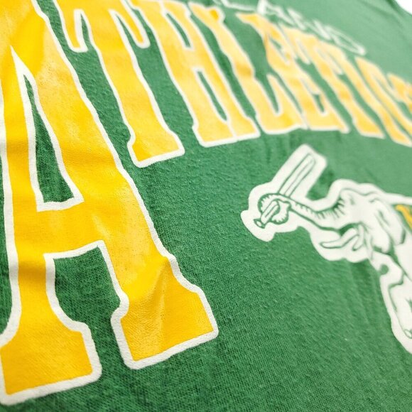 Oakland Athletics Vintage T-Shirt 1988 MLB Artex 80s A's Single Stitch USA Large - Picture 6 of 13